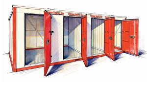 Self Storage kontejneri - Magazyn Self storage 4 drzwiowy