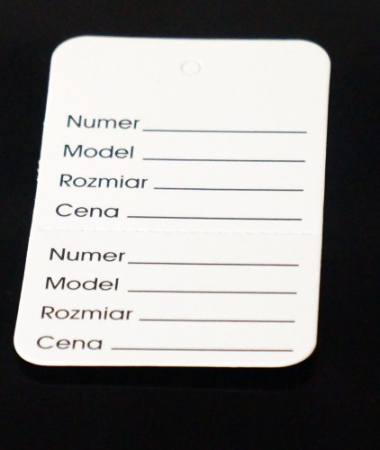 Paper label 45 mm x 73 mm
