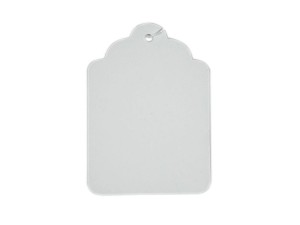 Paper label with string