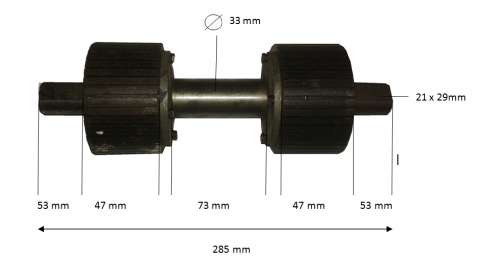 Rolki do peleciarki 11 kW